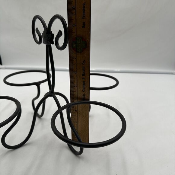 Longaberger Wrought Iron Dessert Caddy Condiment Bowl Holder Stand - Picture 4 of 4